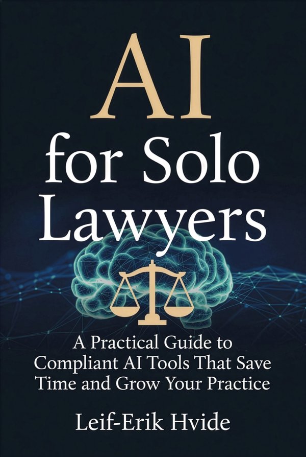 Book cover: AI for Solo Lawyers — Automate Your Practice, Reclaim Your Time by Leif-Erik Hvide